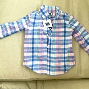 NWT Janie and Jack button-down shirt for baby boy (12-18 mos).
